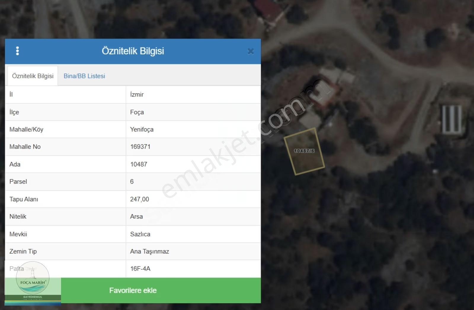 Foça Sazlıca'da Fırsat! İmarlı 247 M2 Villa Arsası - Görsel 8