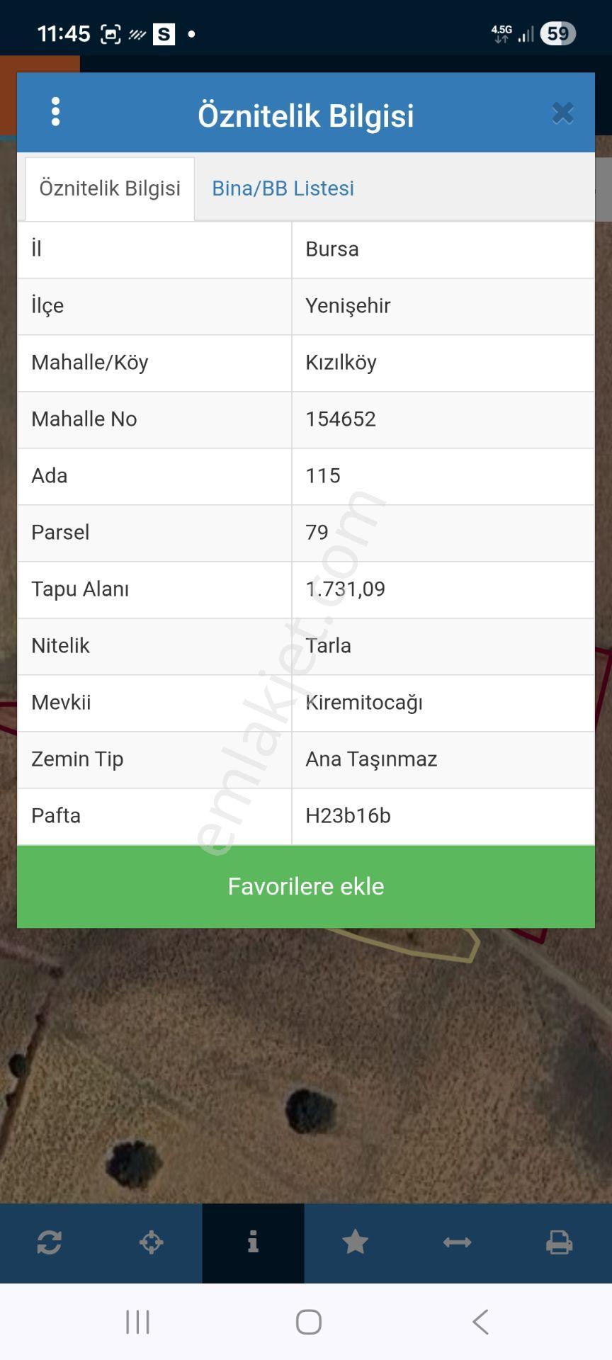 Yenişehir Kızılköyde Acil Satılık Yapıya Uygun 4950m2 Tarla - Görsel 34