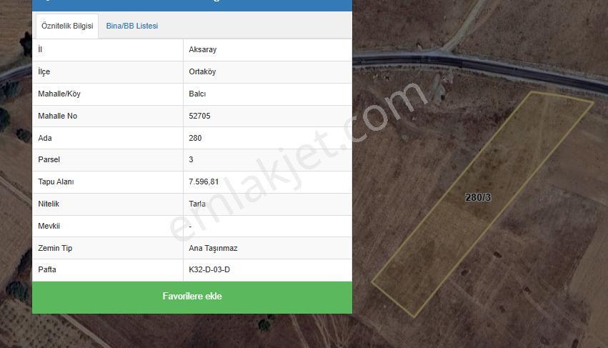 Satılık Tarla Ortaköy Balcı Da Tarla 280 , 3 - Görsel 10