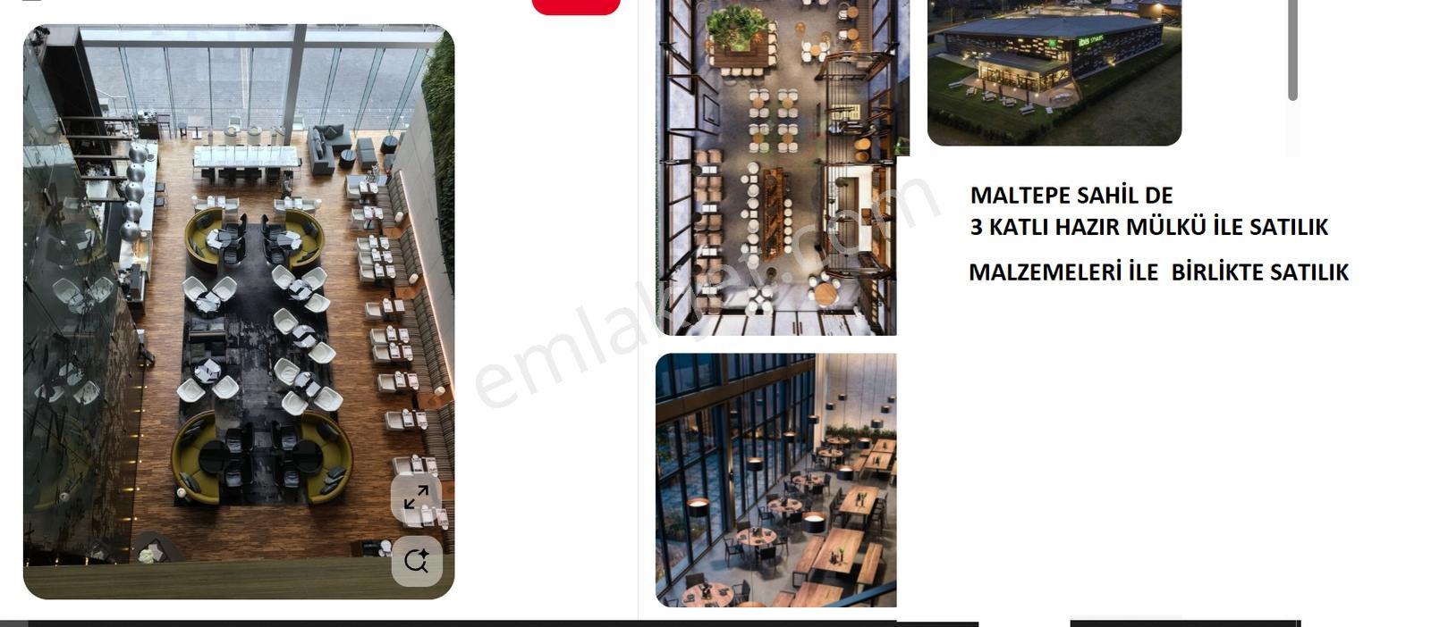 Satılık Mülkü İle Komple Restaurant 3 Katlı Bina Maltepe Sahild