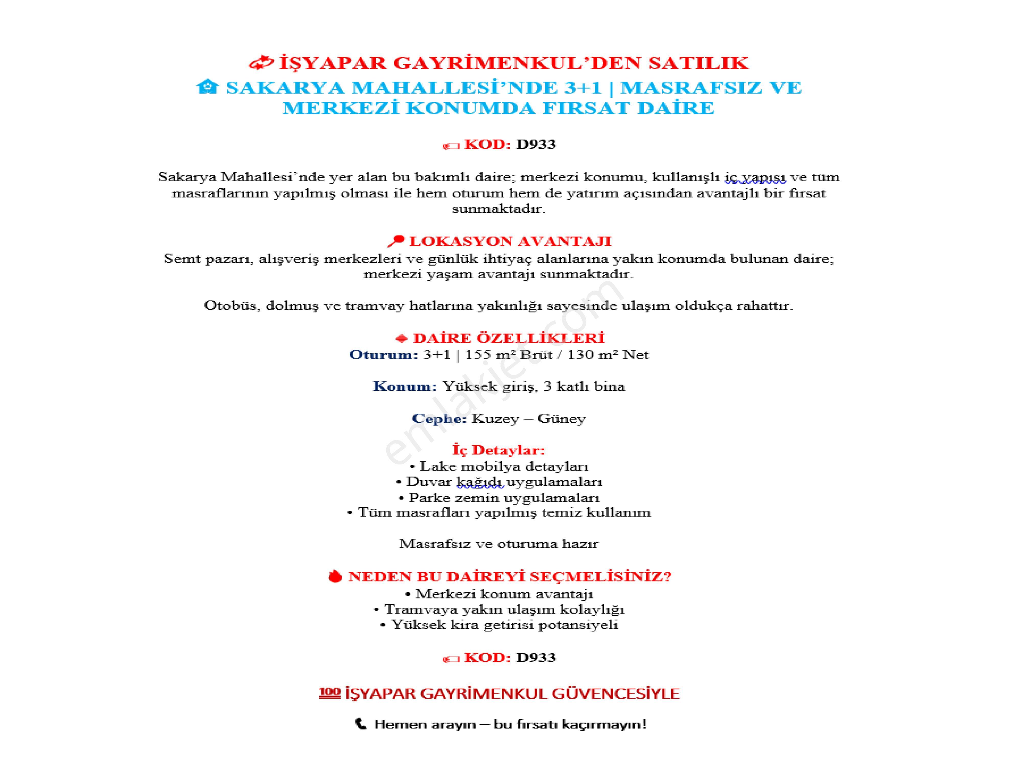 🏡 Sakarya Mahallesi’nde 3+1 | Masrafsız Ve Merkezi Konumda Fırsat Daire - Görsel 10