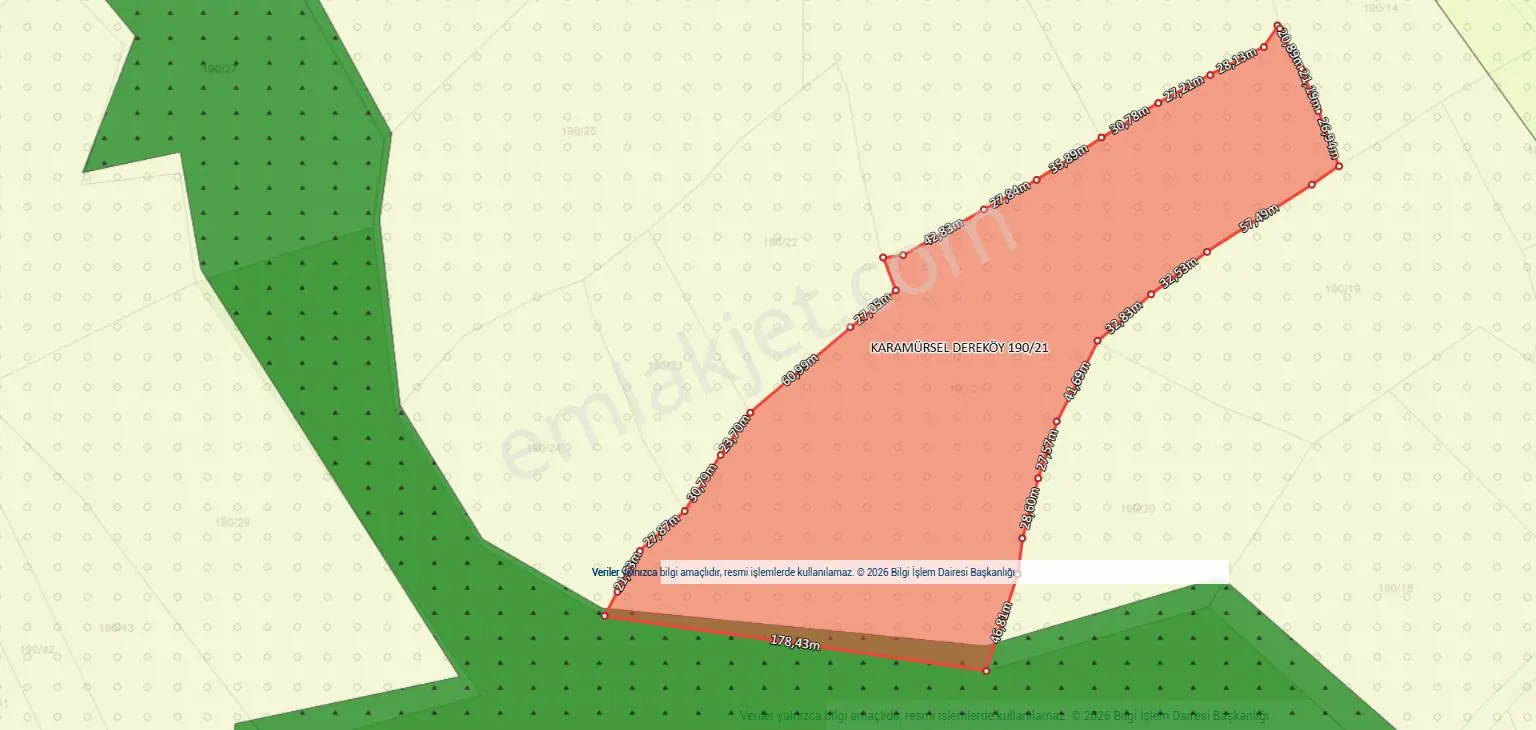 Uzmanlar'dan Karamürsel Dereköy 36.802 M2 %5 İmarlı Satılık Tarla - Görsel 20