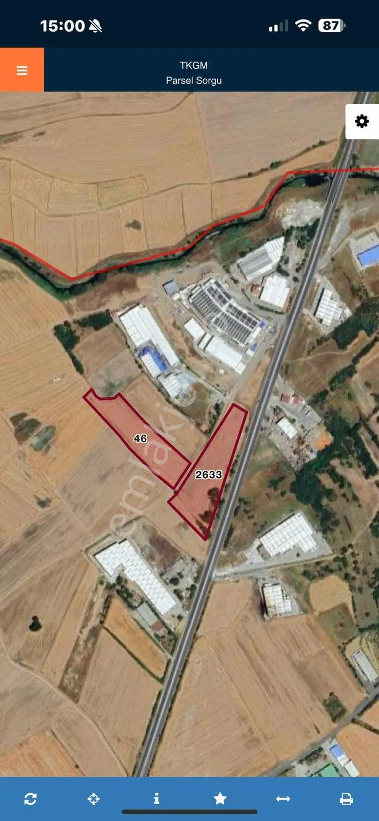 Tekirdağ / Muratlı / Aşağısevindikli / 16.345 M2 / Osb