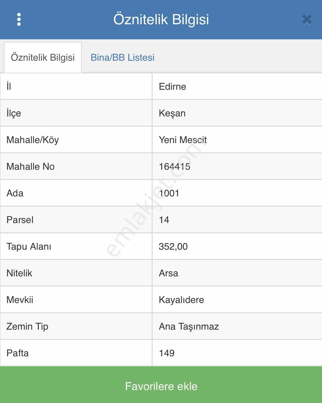 Edirne / Keşan / Yeni Mescit / Yörük Mh / Arsa / 352 M2 - Görsel 3