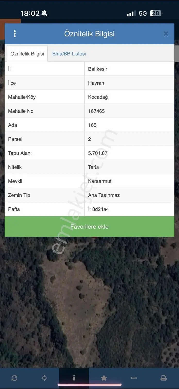 Parla'dan Havran Kocadağda 5.5 Dönüm Fırsat Tarla - Görsel 2