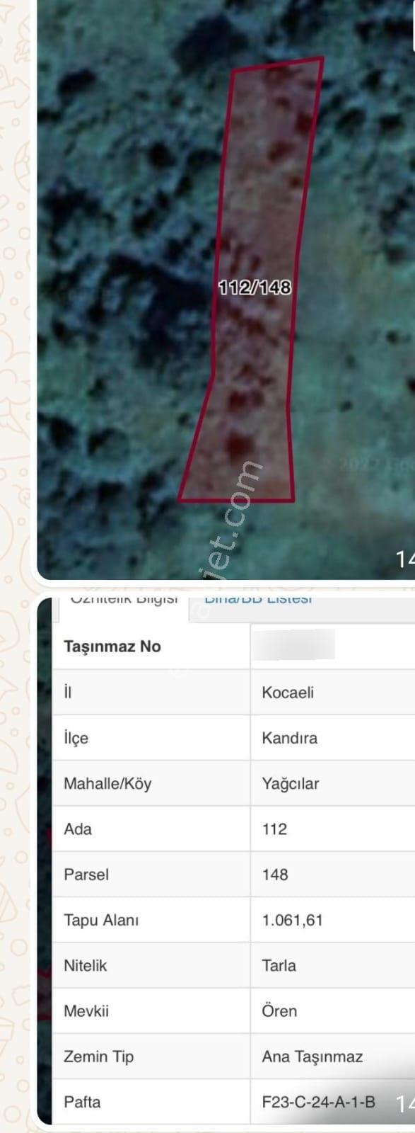 Kocaeli Kandıra Yağcılarda Satılık Tarla - Görsel 2