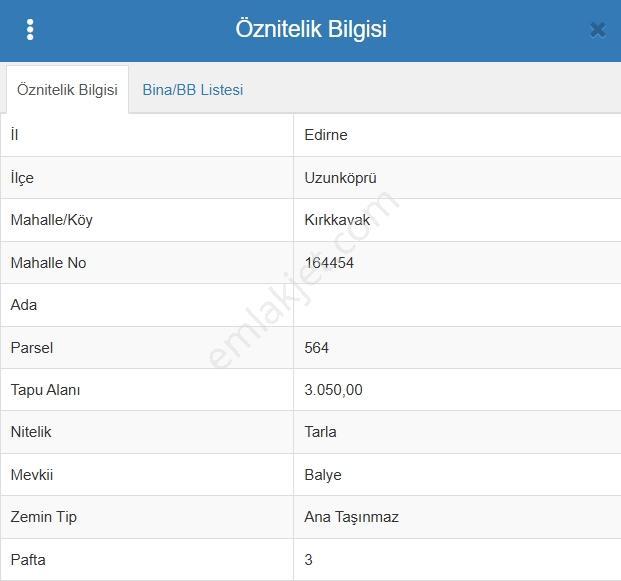 Edirne Uzunköprü Kırkkavak Köyünde 3050 M² Satılık Tarla - Görsel 4