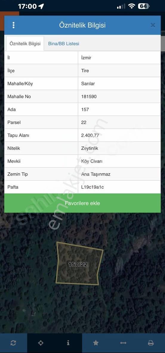 Pek Emlaktan Kelepir Fiyata 2400 M2 Satılık Bakımlı Zeytin Lik - Görsel 3