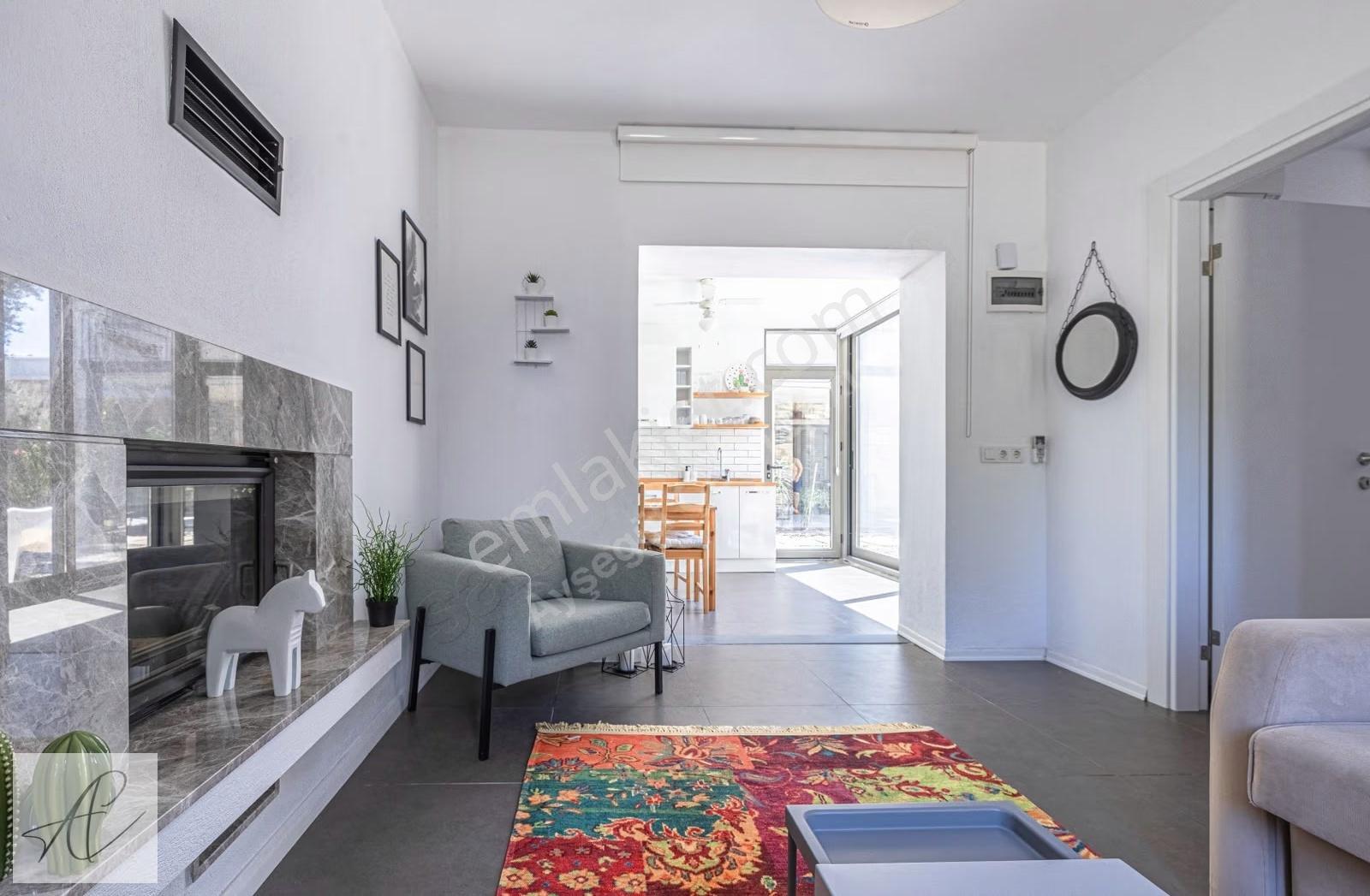 Bitez Köyiçinde 4 Aylık Kiralık Şömineli 1+1 Daire - Görsel 22