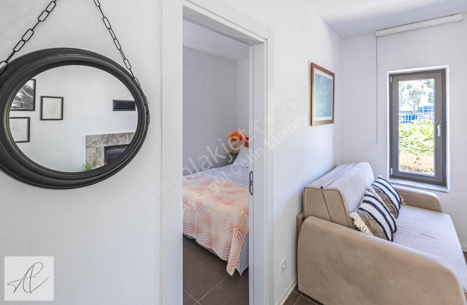 Bitez Köyiçinde 4 Aylık Kiralık Şömineli 1+1 Daire - Görsel 27