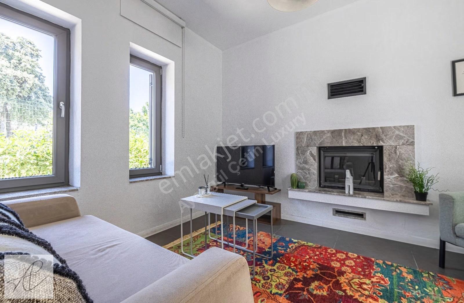 Bitez Köyiçinde 4 Aylık Kiralık Şömineli 1+1 Daire - Görsel 26