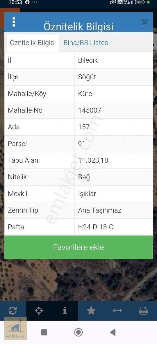 Bilecik Söğüt Küre Köyü'nde 11.023m² Satılık Arazi - Görsel 6