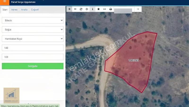 Bilecik Söğüt Hamitabat Köyü'nde Satılık Tarla - 2.696 M² - Görsel 3