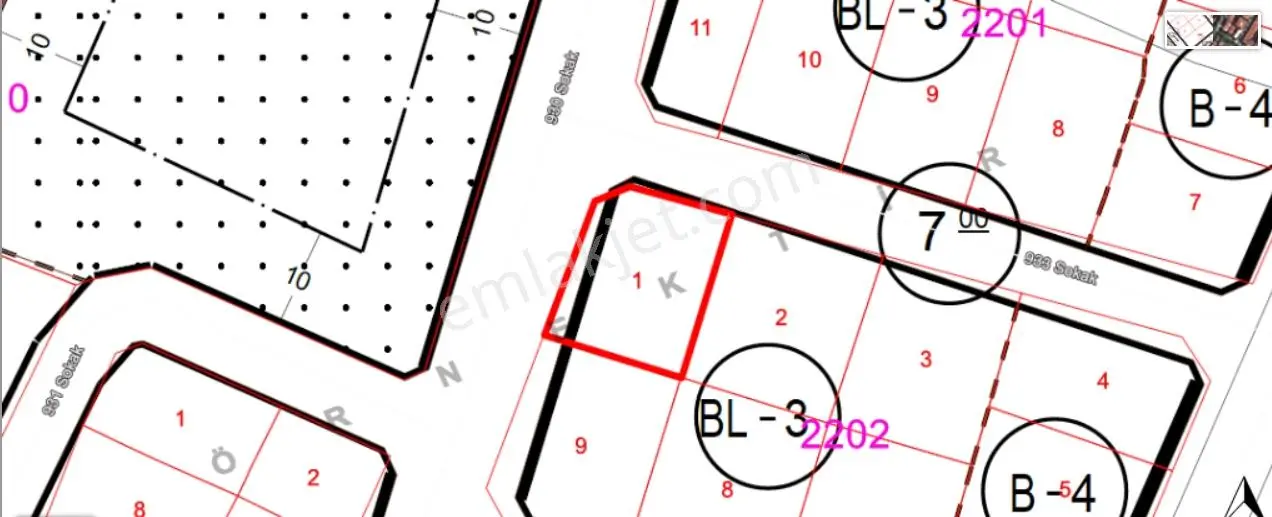Akyazı Mevkii | 231 M² Köşe Parsel Arsa | 3 Kat Konut İmarlı
