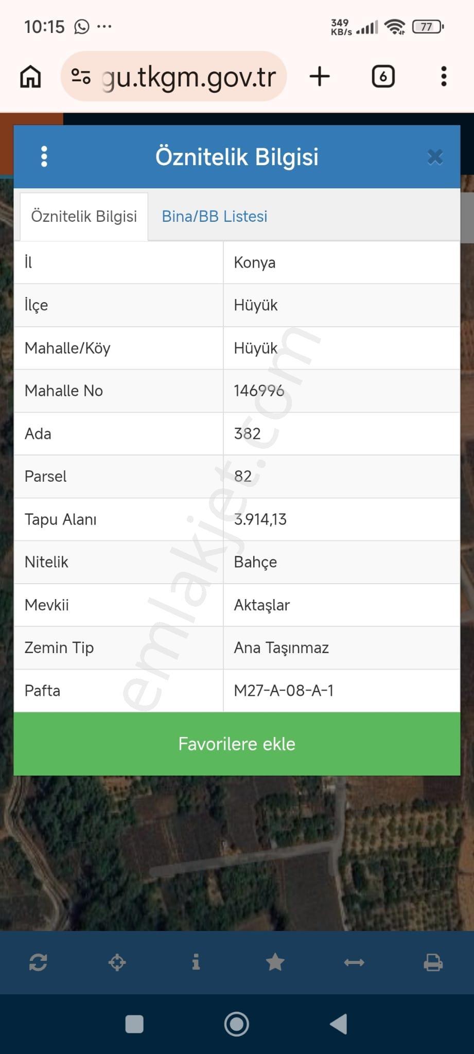 Konya Hüyük Merkez Mahallesinde Satılık Yatırımlık Çilek Tarlası - Görsel 3