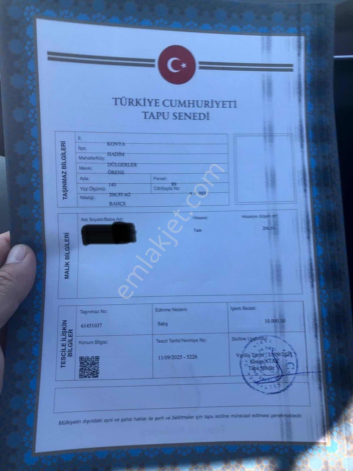 Dülger Öğrenede Satılık Bahçe - Görsel 2