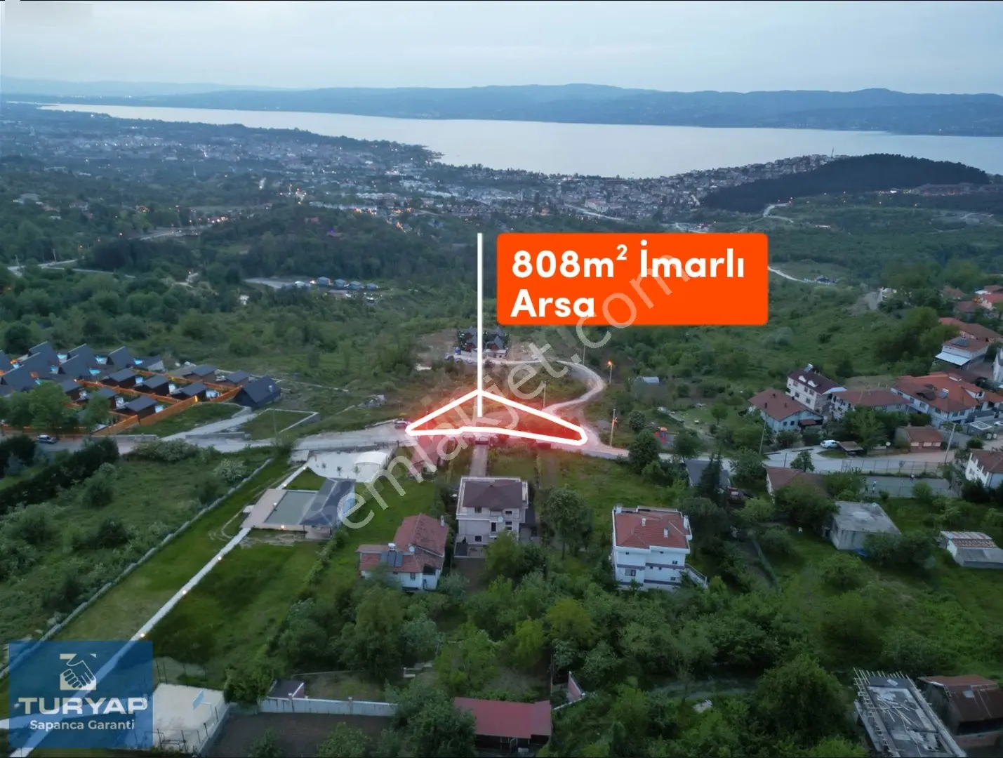 Sapanca Hacımercan Mh'de Eşsız Göl Manzaralı %20 İmarlı Arsa