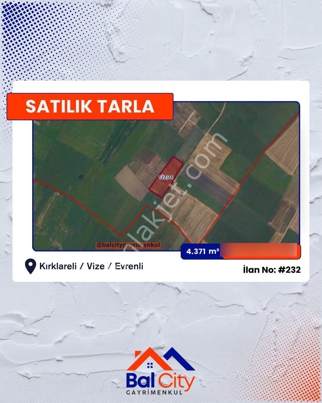Balcity - Kırklareli Vize’de Çakıllı'ya Komşu İmar Sınırında Fırsat Parsel! - Görsel 2