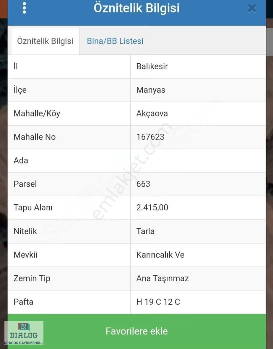 Dıalog Dragos Balıkesir Manyas Akçaova Mah Satılık Tarla - Görsel 8