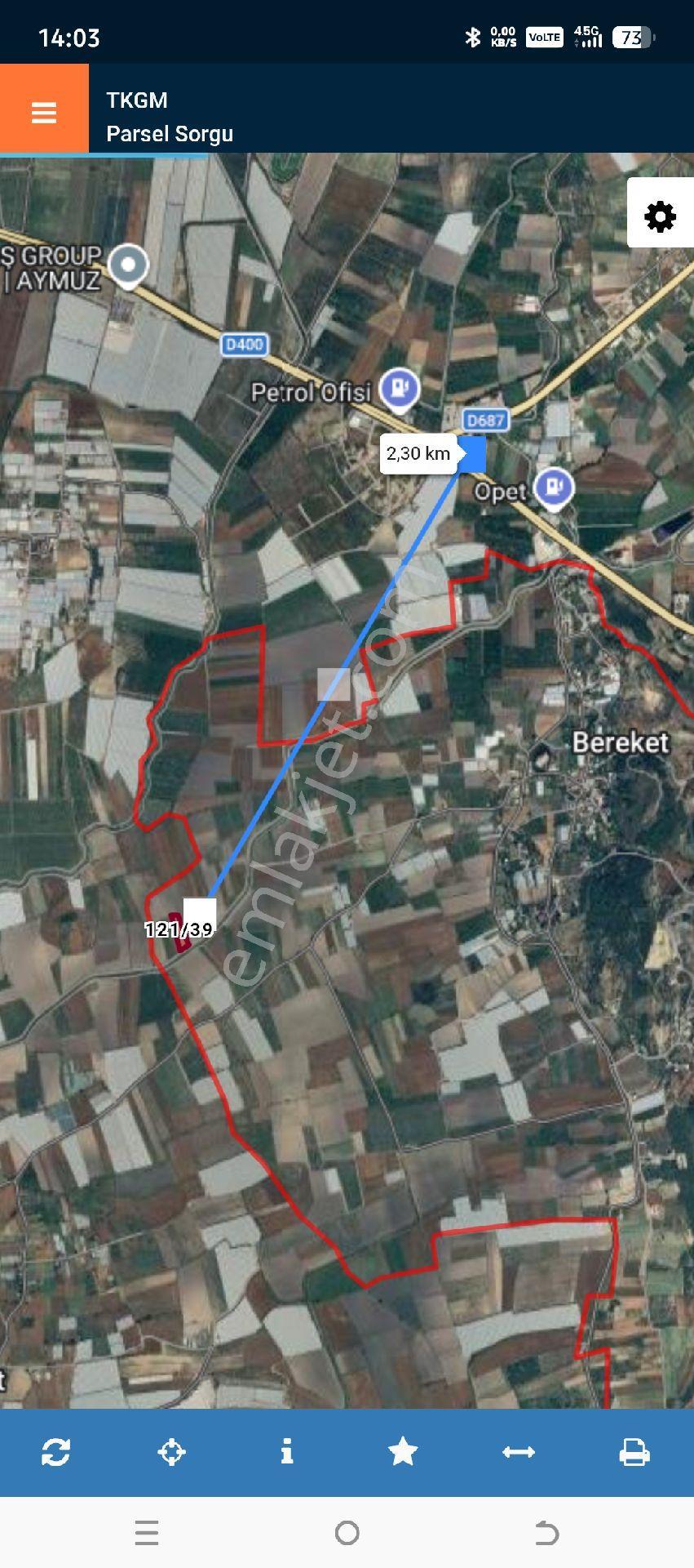 Bereket Mahallesi Deniz Tarafında Satılık Tek Tapu Tarla - Görsel 3