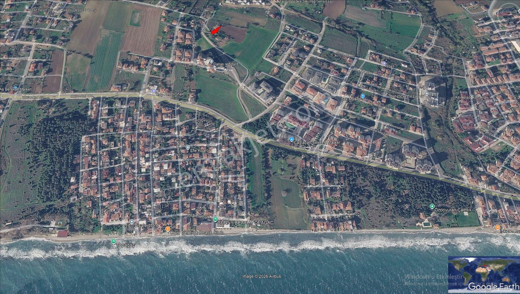 Tekirdağ Topağaç Mahallesinde Altyapı Hazır % 30 Üç Kat İmarlı Fırsat Kupon 350 M2 Arsa - Görsel 4