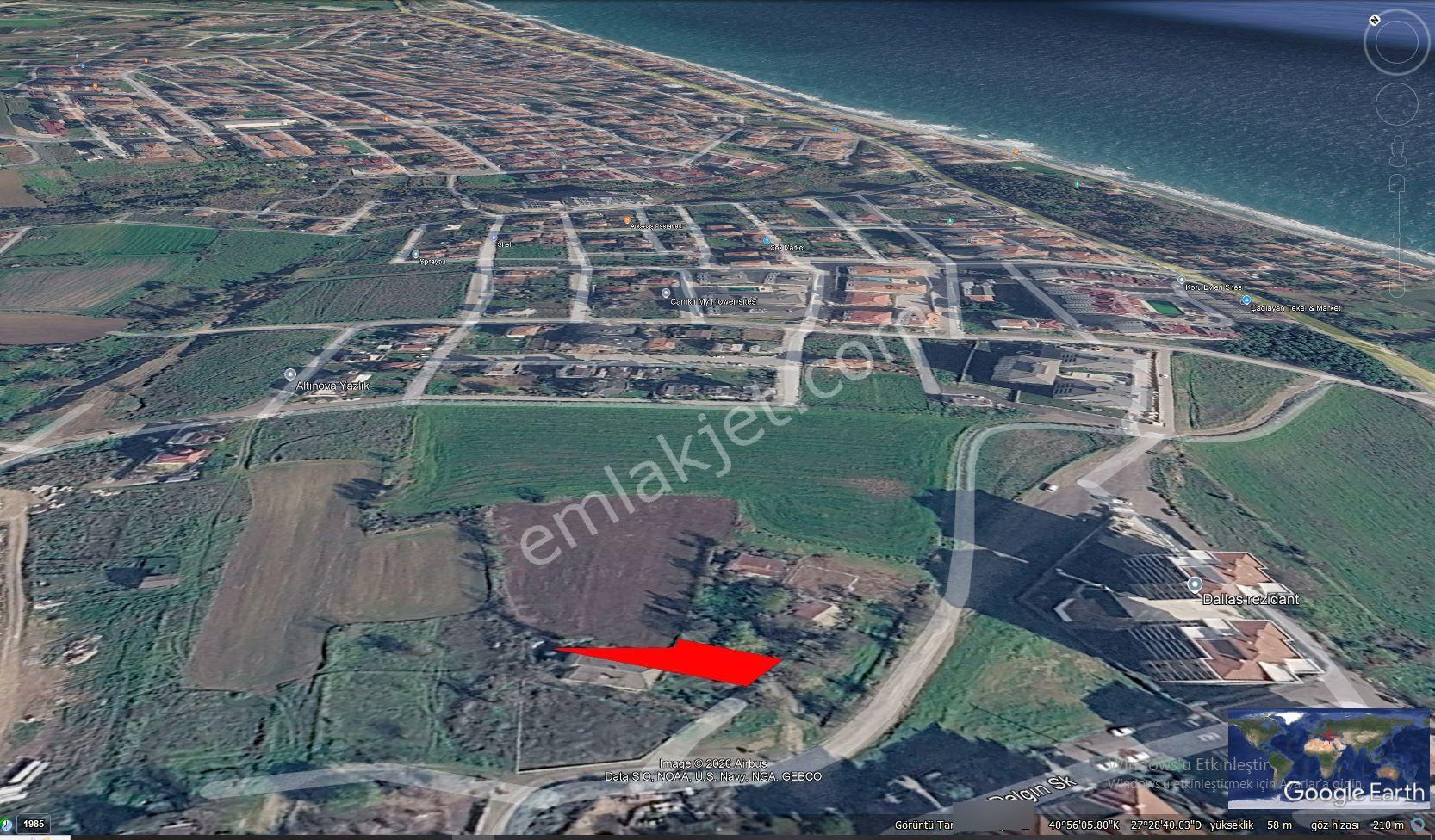 Tekirdağ Topağaç Mahallesinde Altyapı Hazır % 30 Üç Kat İmarlı Fırsat Kupon 350 M2 Arsa - Görsel 8