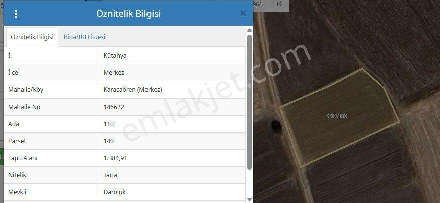 Kütahya Merkez Karacaören' De 1385 M2 Satılık Tarla - Görsel 17