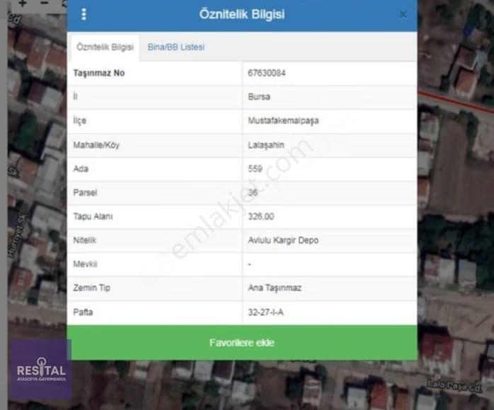 Mustafakemalpaşa Lalaşahin'de 3 Kat İmarlı 326m² Arsa - Görsel 2