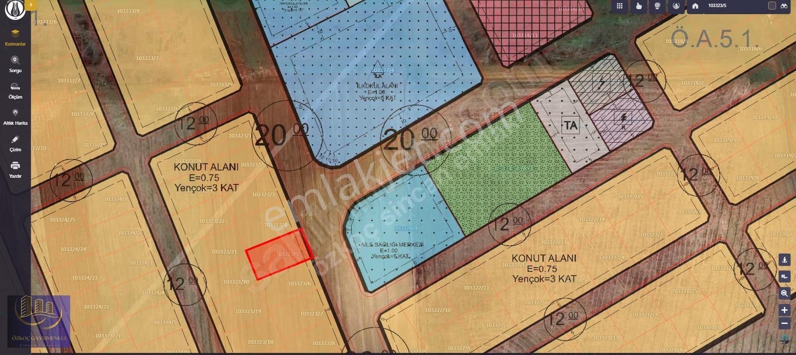 Temelli Gazi Mahallesi 3 Kat Konut İmarlı 600m2 Tek Tapu - Görsel 22
