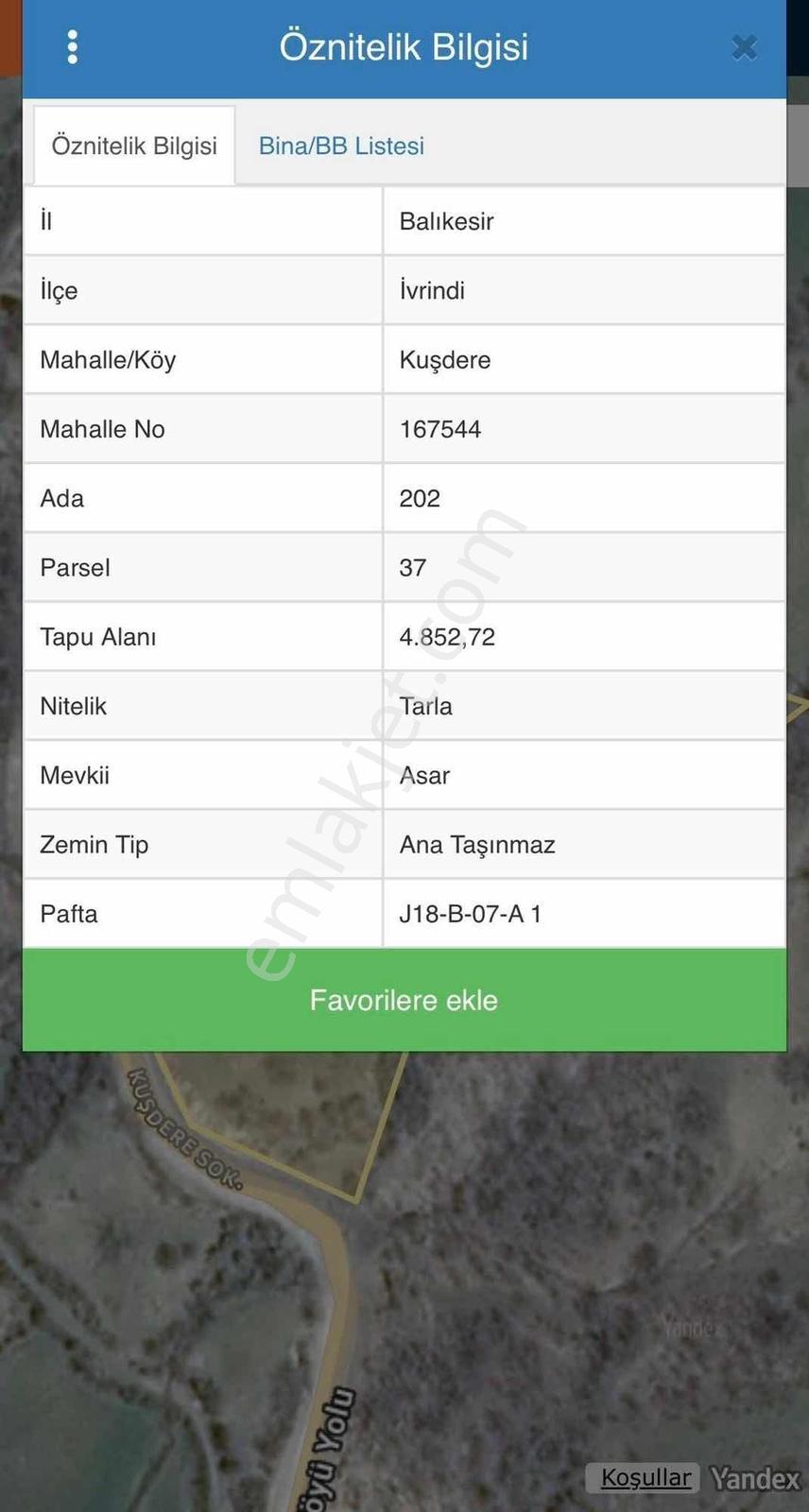 Balcity - İvrindi Kuşdere'de Ana Yola Cephe 4.852 M² Tarla - Görsel 8