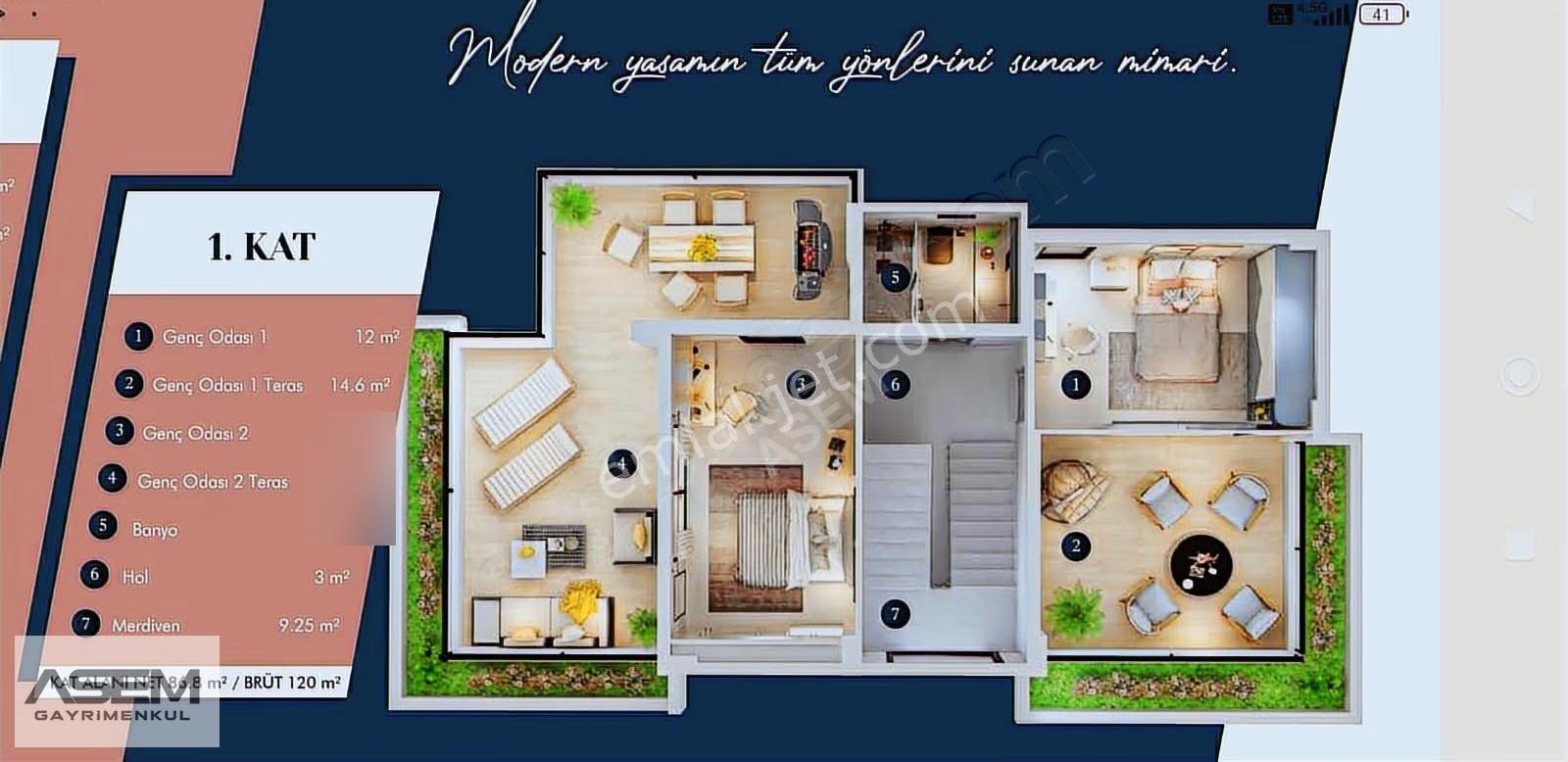 Asem'den Çiniliköyde Anayol Üzeri 310m² 4+2 Akıllı-havuzlu Villa