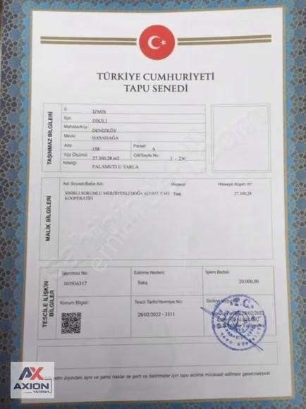 İzmir Dikili Denizköyde Satılık Kooperatif Hissesi - Görsel 3