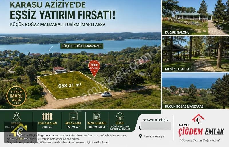 Karasu Da Küçük Boğaz Manzaralı Mesire Alanları Yanında Arsa