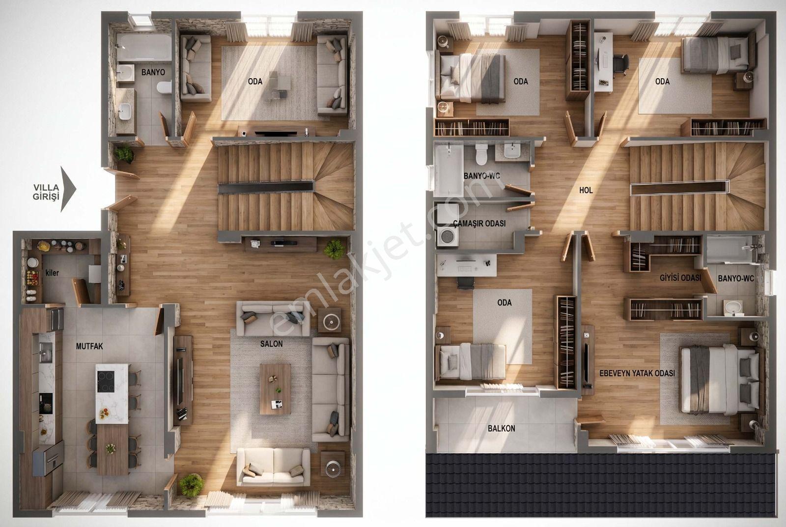 Bölgenin Yıldızı Ayyıldız Mahallesi Tam Müstakil Satılık Villa - Görsel 2