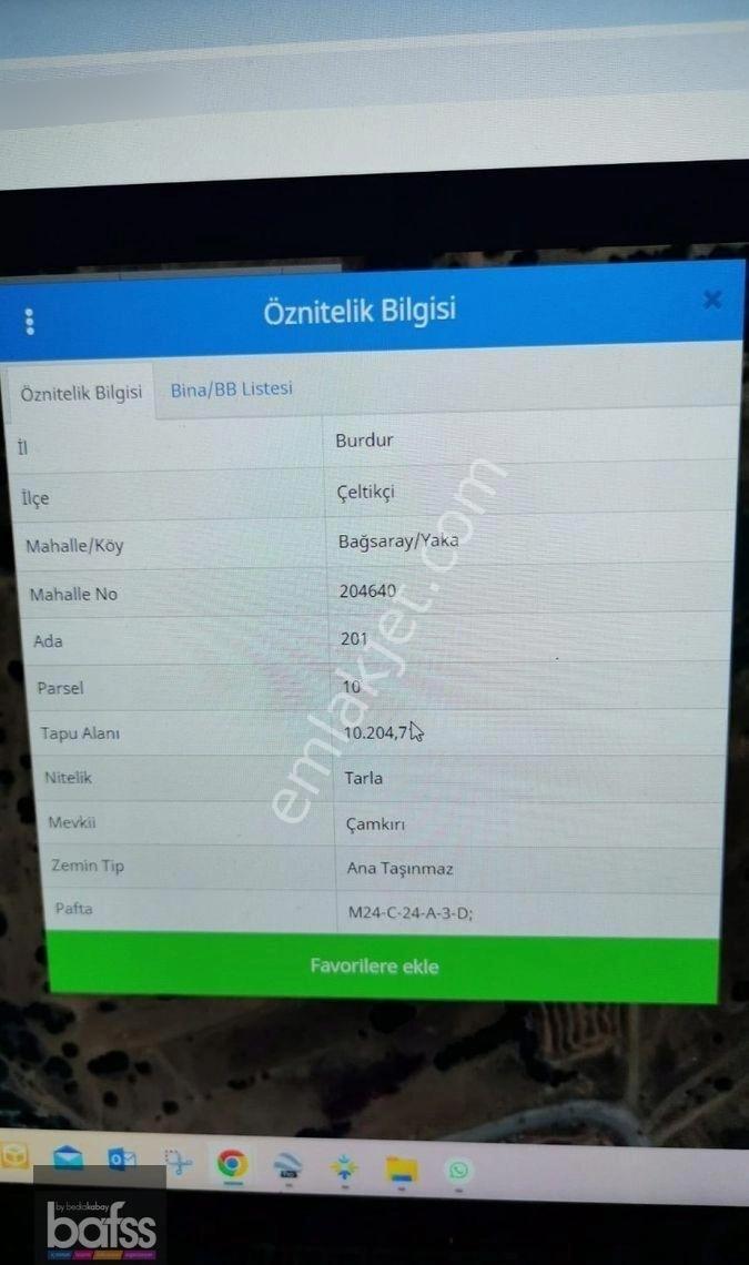 Bağsaray Köyünde Satılık 5102 M2 Tarla