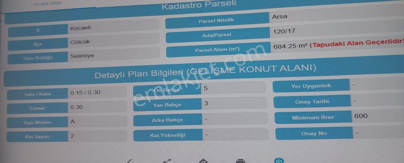 Kocaeli Gölcük Selimiye Mahallesinde Satılık 684 M² Arsa - Görsel 3