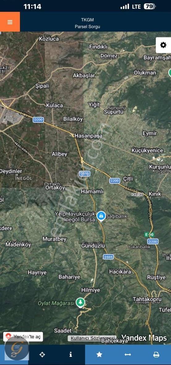 İnegöl Eskişehir Yolu Cp Fabrikasının Dibinde Değerli Tarla