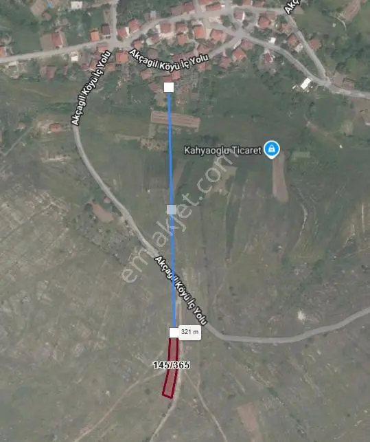 Yıldızlar Grup Ağaçağıl Köyünde 875m2 Tek Tapu Harika Arsa - Görsel 5
