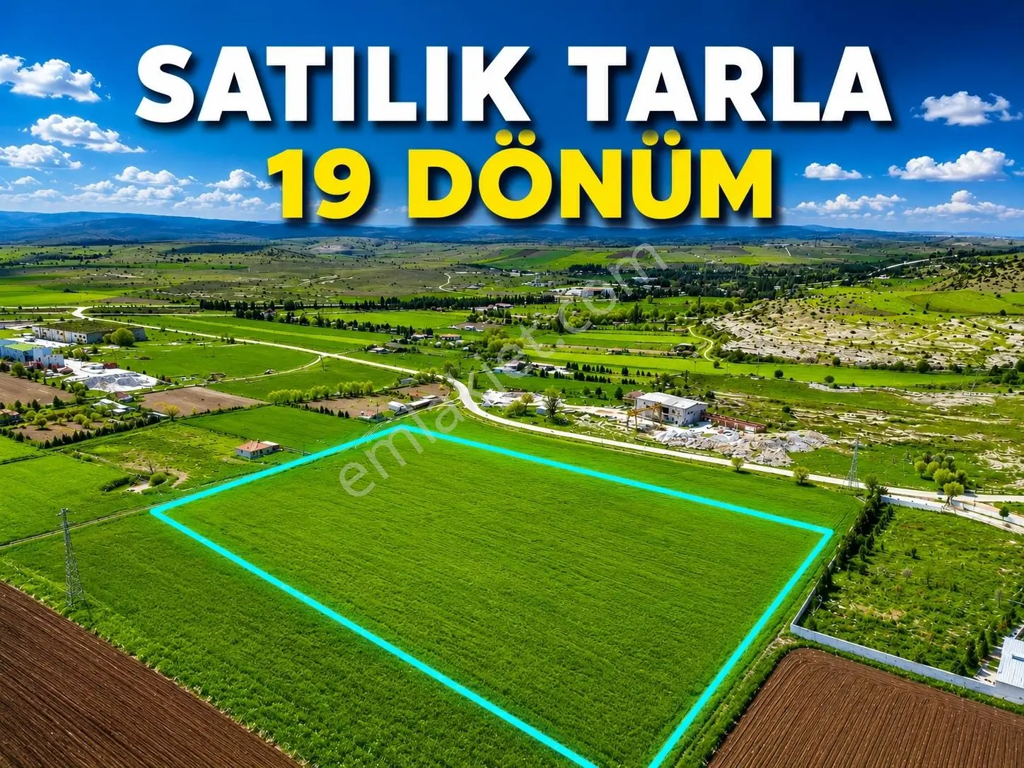 Derbent'te Satılık Fırsat Tarla - Merkeze 15 Km - 19.000 M2