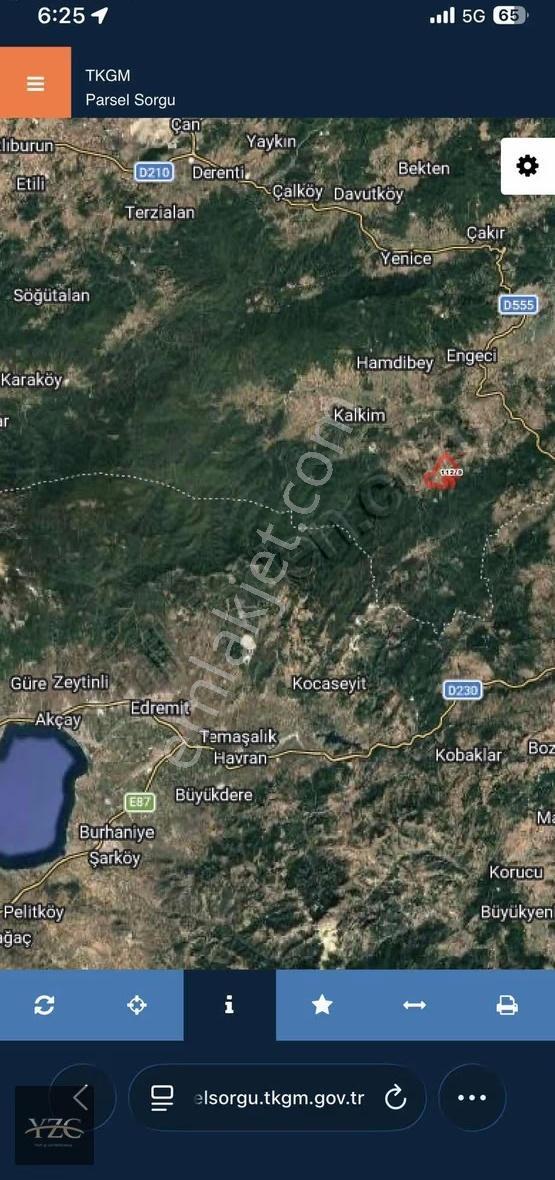 Kaz Dağlarına Komşu Düz Yola Cepheli Köye Yakın Fırsat Arsa - Görsel 2