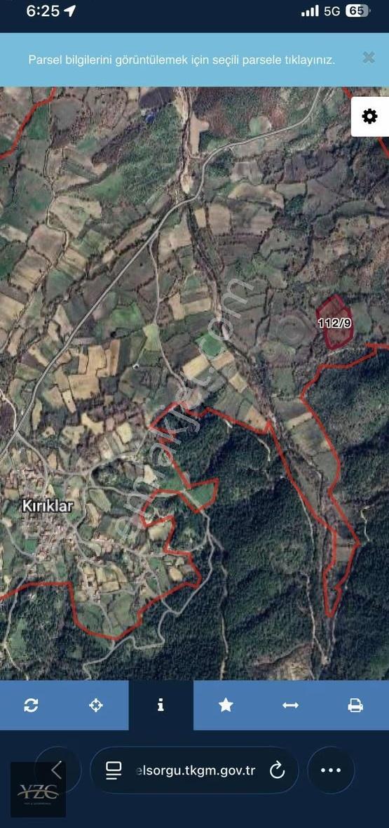 Kaz Dağlarına Komşu Düz Yola Cepheli Köye Yakın Fırsat Arsa