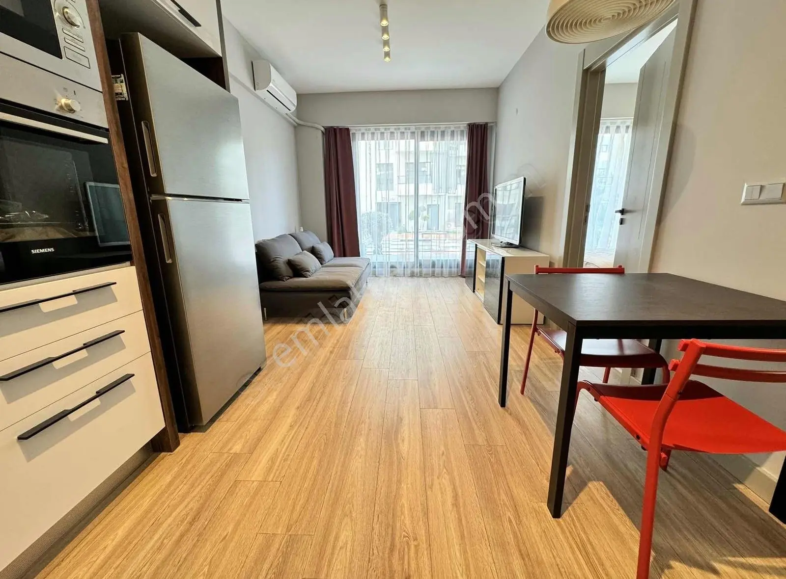 Park Yaşam Bornova Bahçe Katı 1+1 Eşyalı Kiralık Daire - Görsel 2