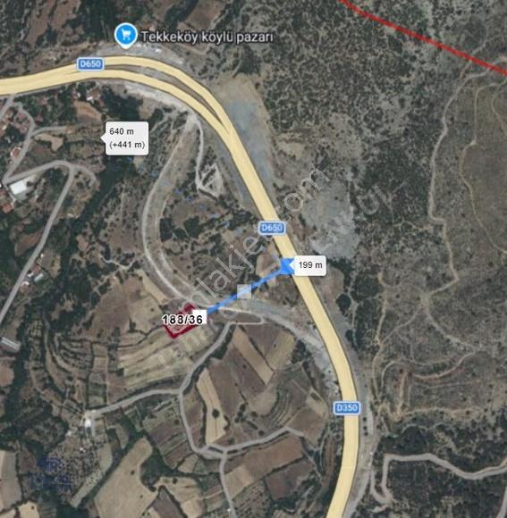 Burdur Çeltikçi Tekke Köyün'de Satılık 2407 M2 Kupon Tarla - Görsel 3