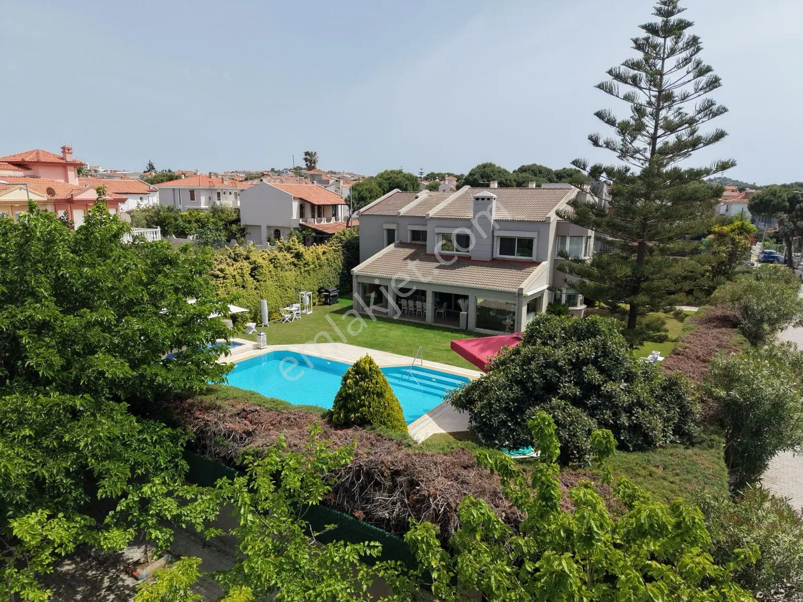 Çeşme Alaçatı Çarşıya Yakın 1 Dönüm Arsa İçerisnde Satılık Villa - Görsel 5