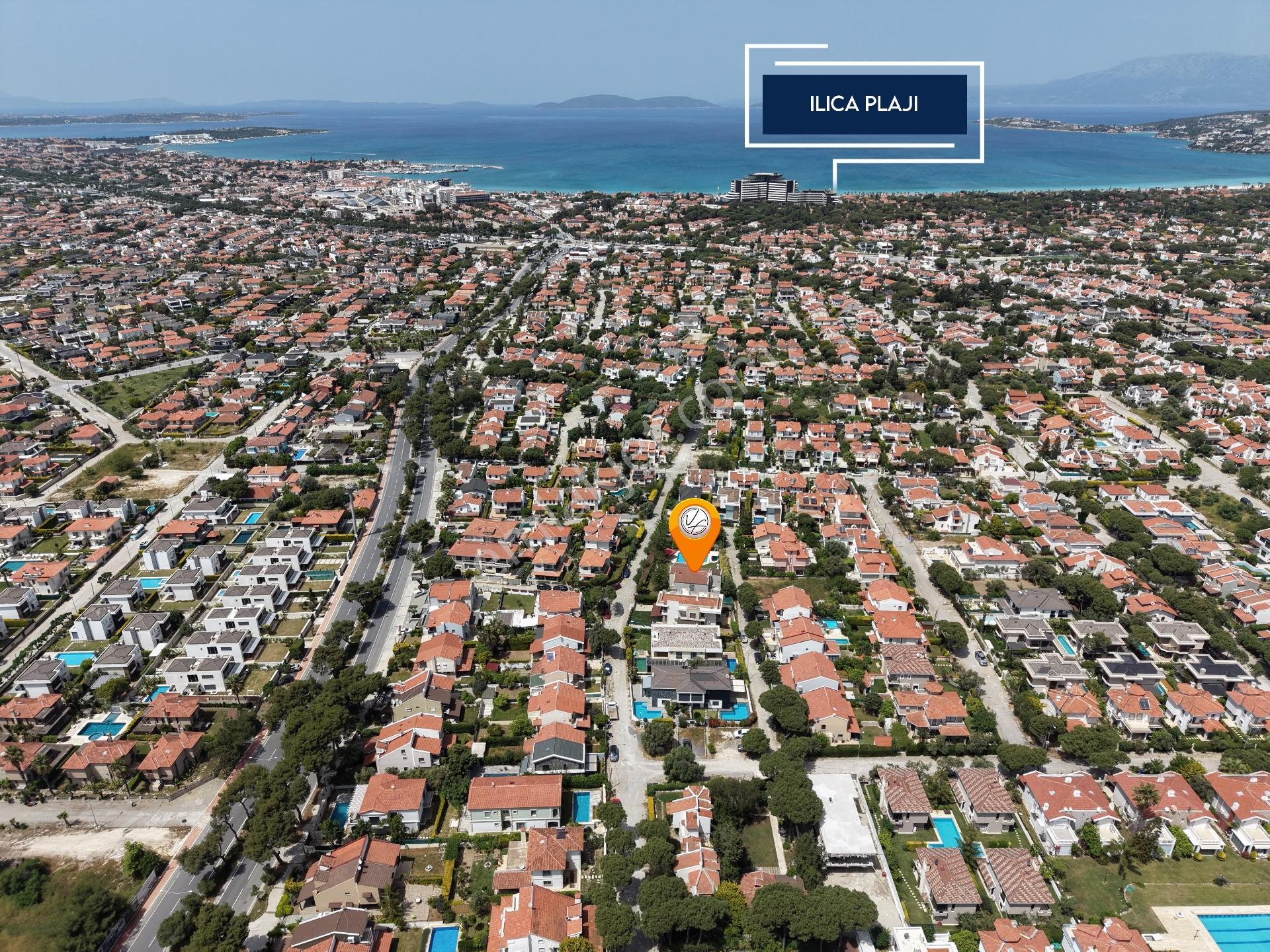 Çeşme Alaçatı Çarşıya Yakın 1 Dönüm Arsa İçerisnde Satılık Villa - Görsel 3