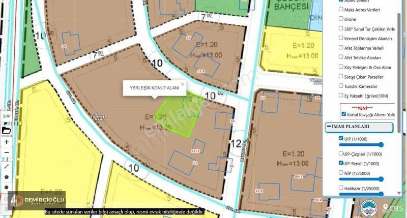 Develi/yüzevler Mah/650m2/konut Parseli