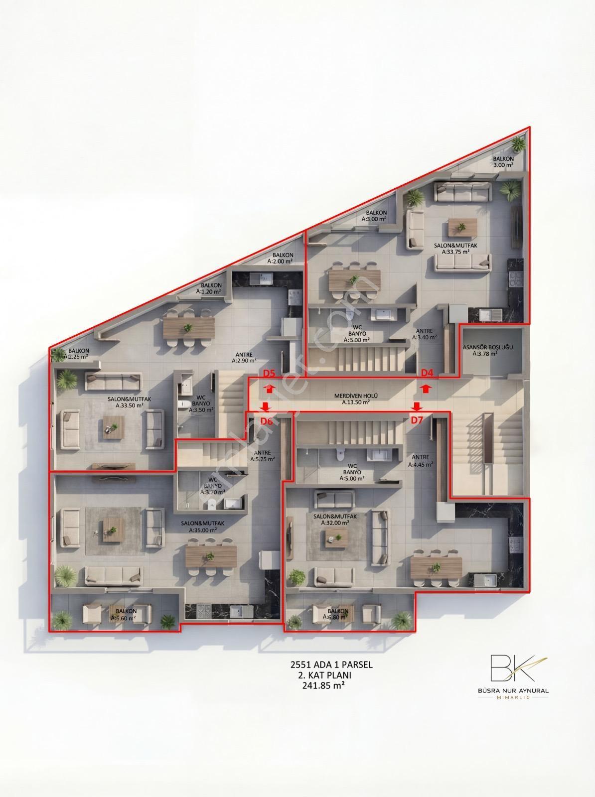 Goldhouse Dan Satılık Projeden Pazaryeri Mahallesinde 3+1 Dubleks Daire - Görsel 4