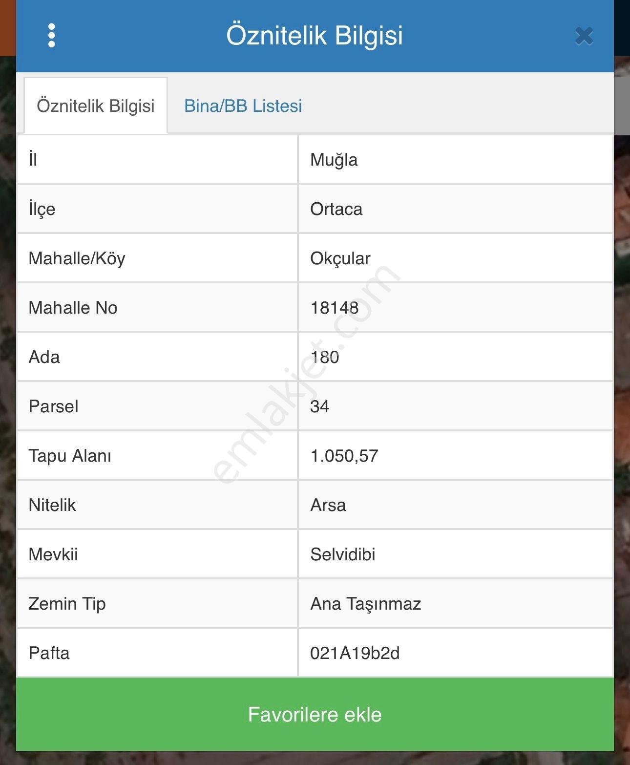 Ortaca'da Satılık Bitişik 2 Parsel İmarlı Arsa - Görsel 12