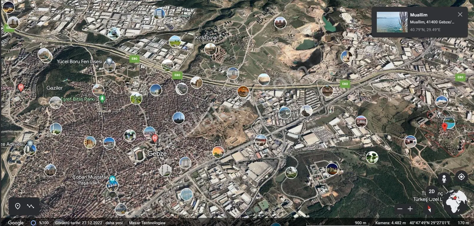 Gebze Merkeze Yakın Lokasyonda 3700 M2 Satılık Sanayi Arsası