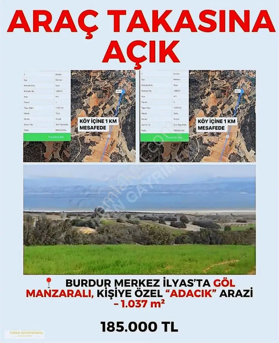 Köy Yakını Göl Mazaralı Yatırım Fırsatı !